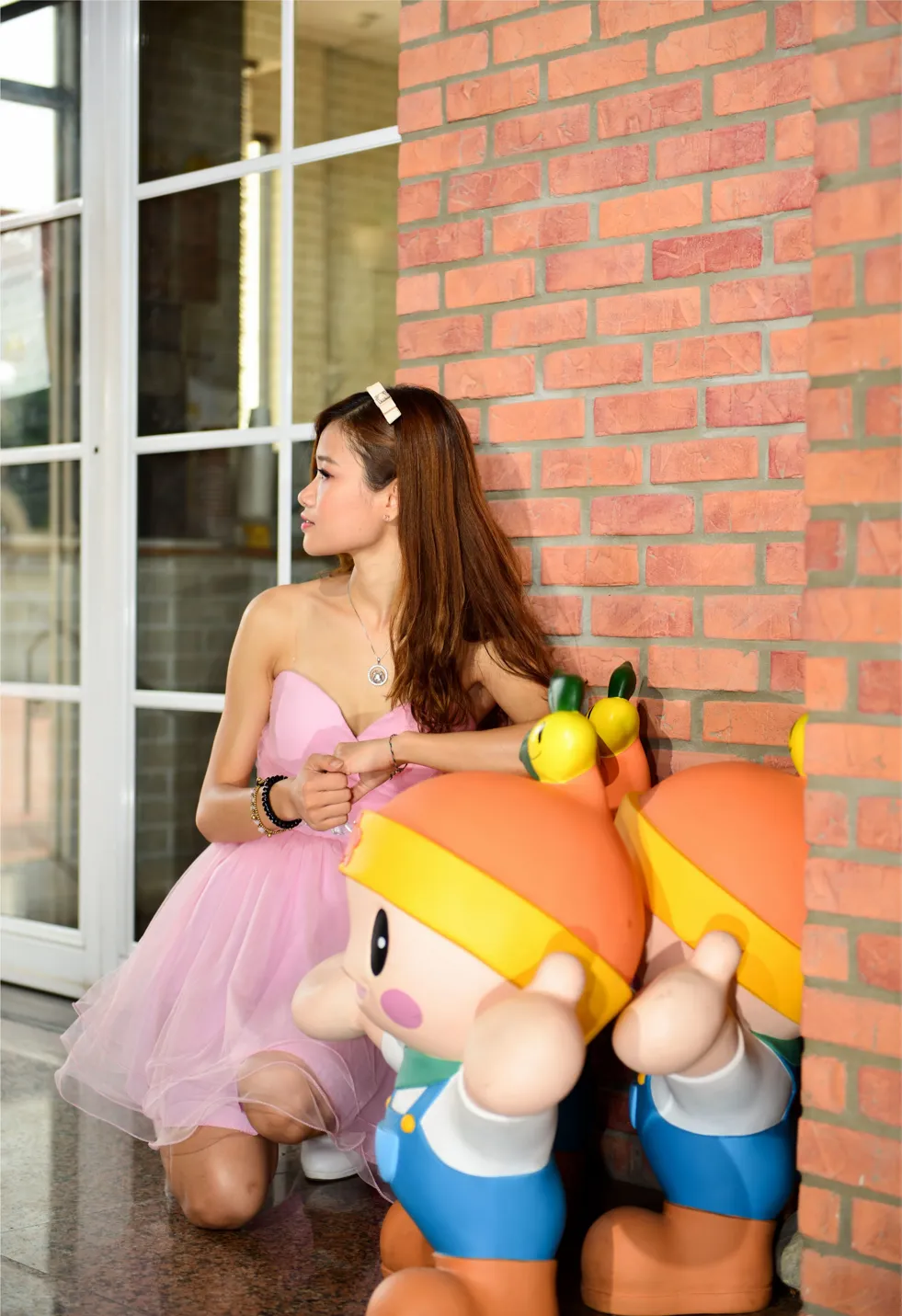 [Mzsock] NO.169 Zhang Yuanzhen, pink dress, high heels and beautiful legs street photography#[105P]-33