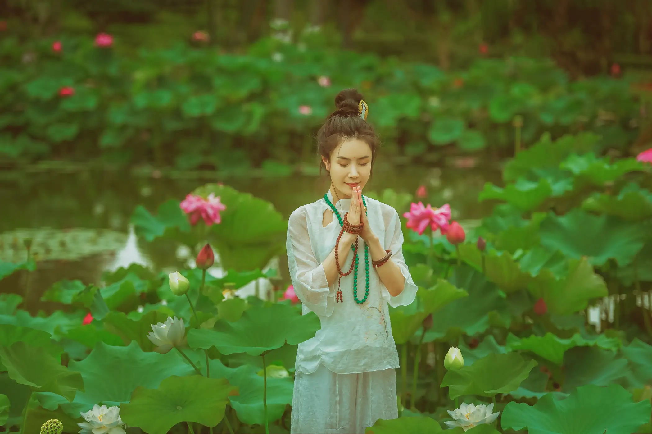 [YITUYU] 2021.08.14 Vol.128 – Lotus Appreciation trees#[36P]-9